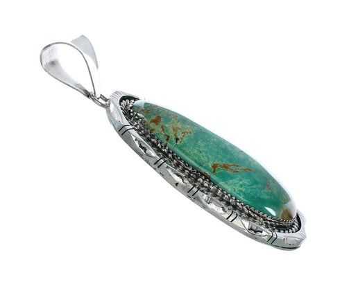Navajo Native American Turquoise Sterling Silver Pendant NN20075